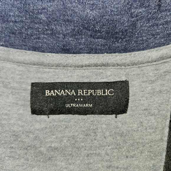 Banana Republic Men's Blue 1/4 Button Sweater Size XL - Picture 6 of 7